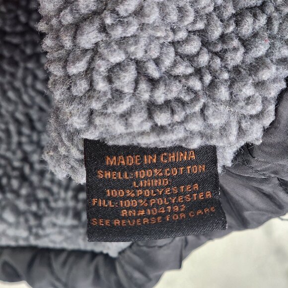 Mens Victory Sportswear Red & Black Buffalo Plaid Sherpa Lined Jacket Full Zip L - Picture 8 of 11